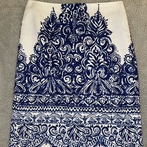 J Crew | floral pencil skirt size 2